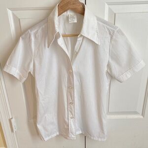 White Cotton Button Down Shirt
